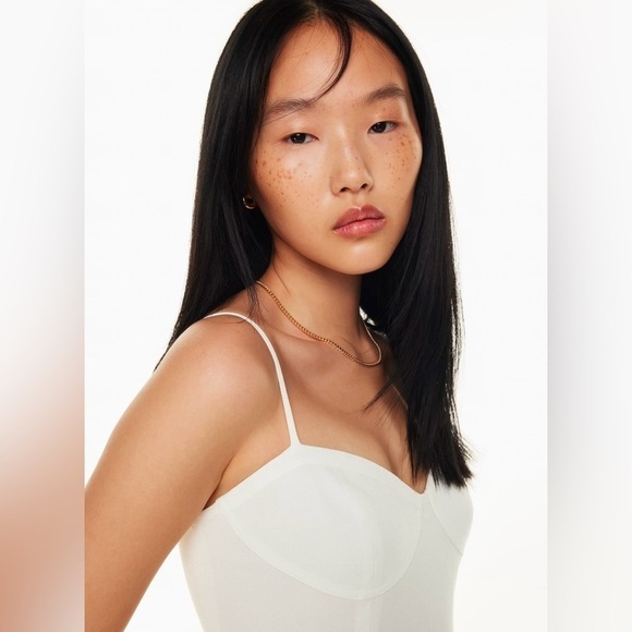 NWT Aritzia Sunday Best Violi Midi in Light Birch, Size L - Picture 3 of 14